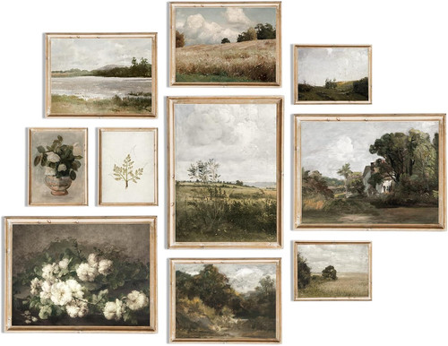 Vintage wall art decor prints - vintage,